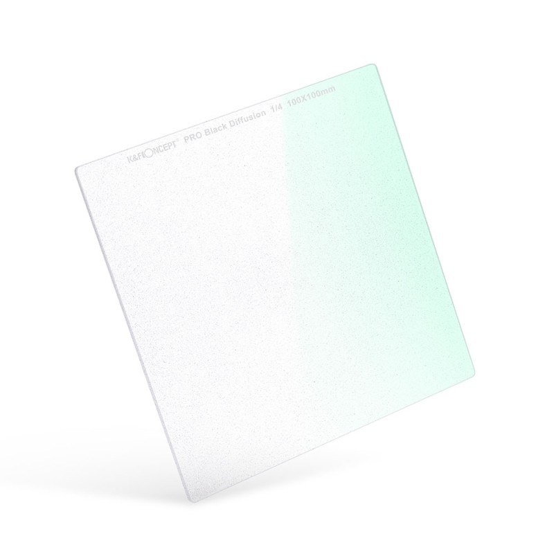 K&F Concept 100x100mm vierkante 1/4 black diffusion filter met krasbestendige coating