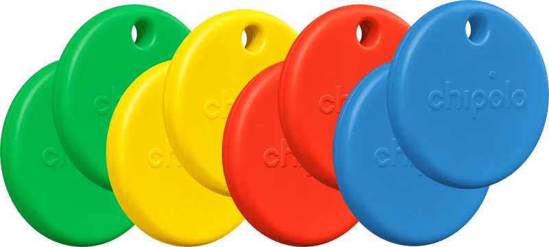 Chipolo POP 8-Pack Rood, Blauw, Geel, Groen