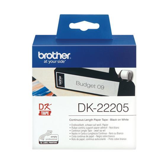 Brother Thermal Tape doorlopend 62mm wit