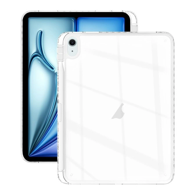 Backcase iPad Air 13 inch (M4 / M3 / M2) - Pencilholder - Transparent