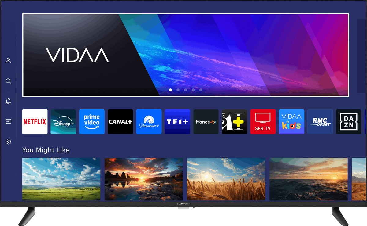 Bluetech - Smart TV - 40 inch - 3 x HDMI - 2 x USB - Wifi - Full HD - Tripple Tuner - 2025 - Netflix Youtube Amazon Prime