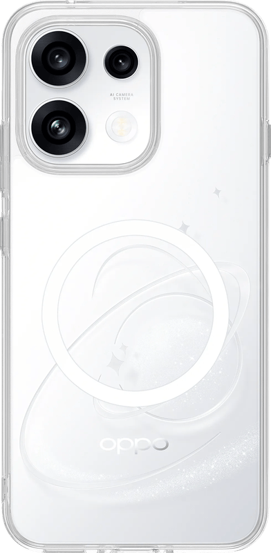 OPPO Reno16 F Back Cover met Magneet Transparant