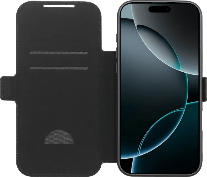 BlueBuilt Apple iPhone 17 Pro Max Book Case Leer Zwart
