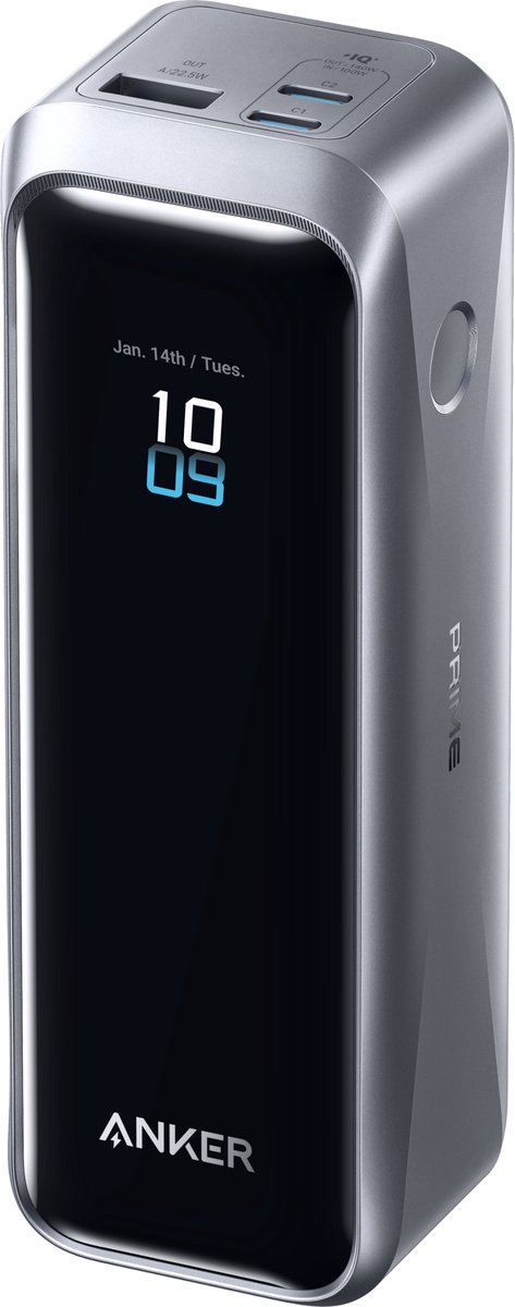Anker Prime Power Bank 20.100mAh - 220W - 3 Poorten - Bidirectioneel opladen - Met app - TSA goedgekeurd