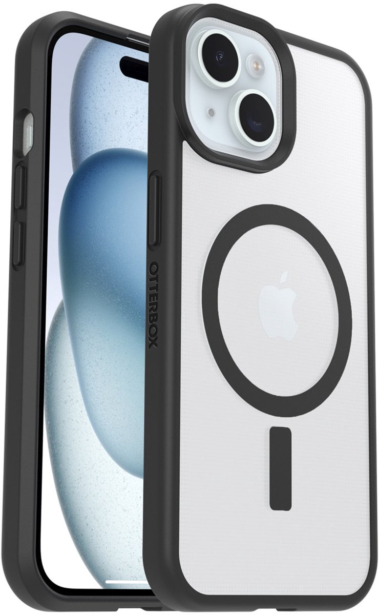 OtterBox React Hoesje Geschikt voor Apple iPhone 17e/16e/15/14/13 | Compatibel met MagSafe / Qi2 | Back Cover Zwart