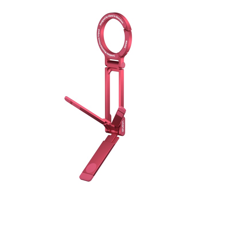 Ulanzi MA30S Telefoonstandaard met karabijn Extra Dun - Rood
