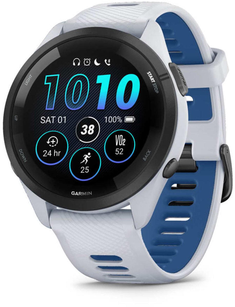 Garmin Forerunner 265 - Sporthorloge met GPS - Geschikt voor hardlopen - 46 mm – Wit