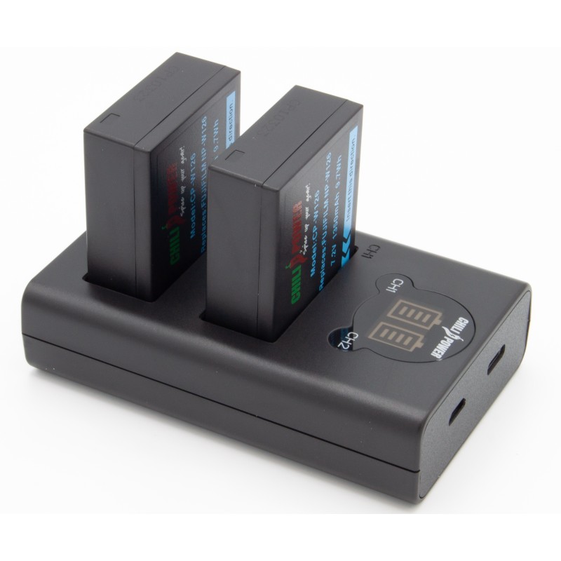 ChiliPower NP-W126 Fujifilm USB Duo Kit - Camera accu set