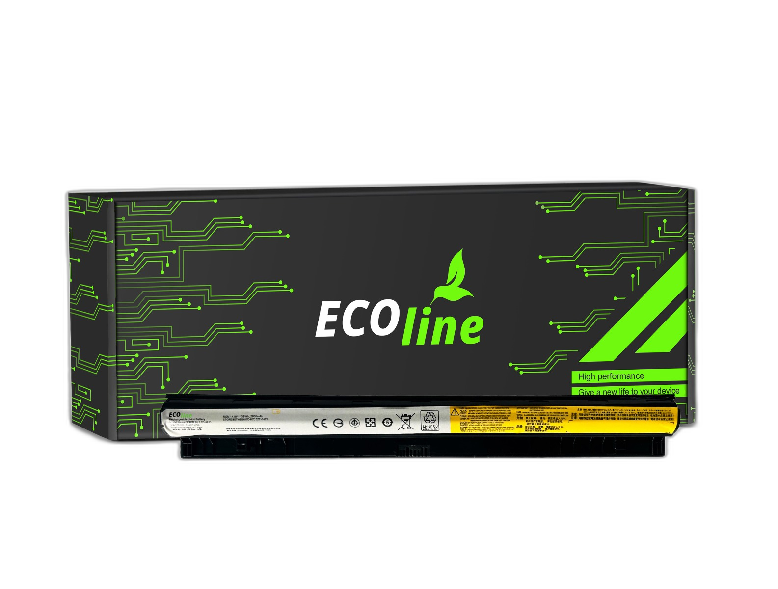 EcoLine - L12M4E01 Batterij Geschikt voor de Lenovo G50 G50-30 G50-45 G50-70 G70 G500s G505s Z710 / 14.4V 4400mAh