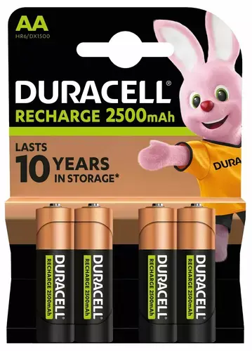 Duracell oplaadbare AA batterijen 4 stuks