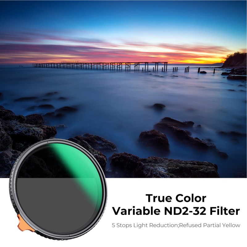 K&F Concept True Color Variabel ND2-32 Filter Nano X - 49mm
