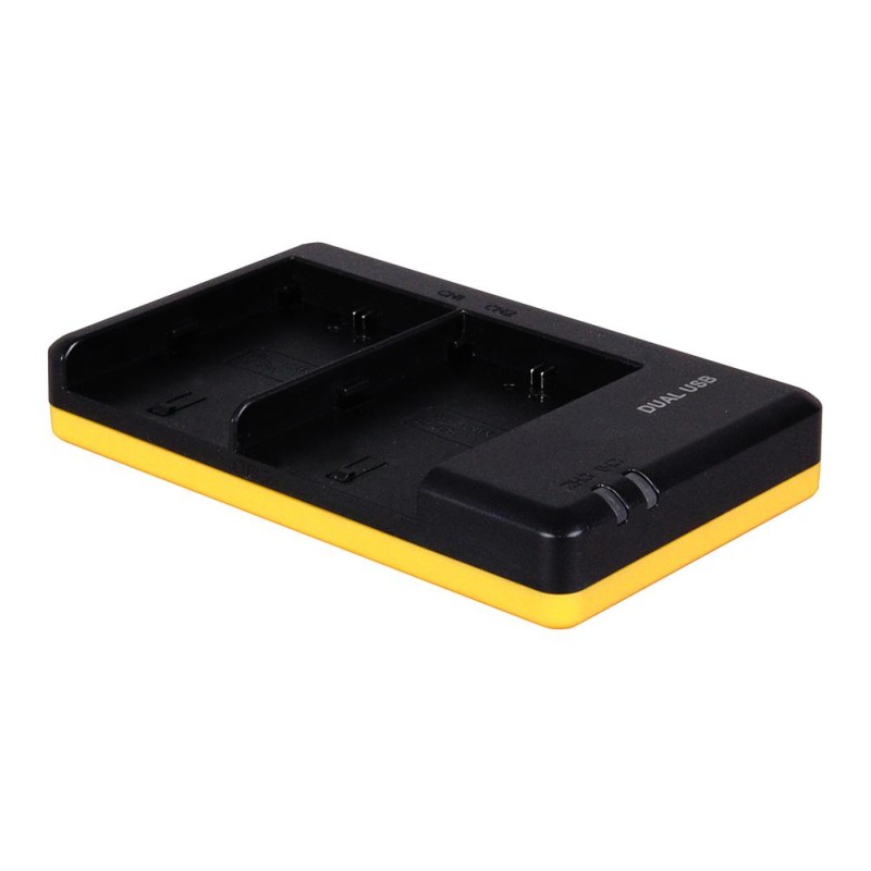 Duo oplader voor 2 camera accu's Canon LP-E6, LP-E6N en LP-E6NH