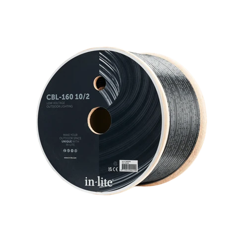 In-Lite 10/2 Kabel - CBL-40 / CBL-120 / CBL-160 - 12V Kabel voor Tuinverlichting · winkelcode INL-10600400-10/2-160-YE