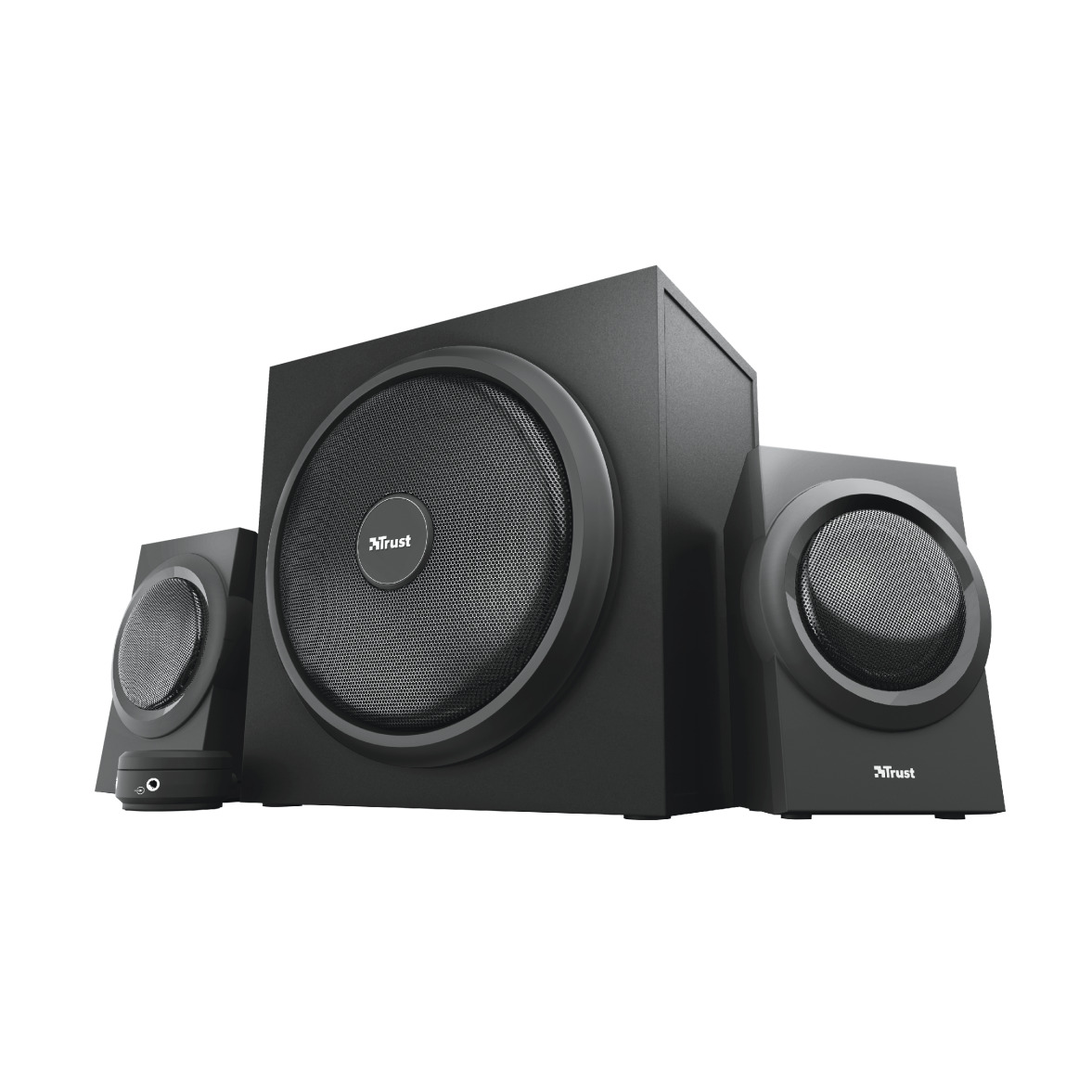 Trust Yuri 2.1-luidsprekerset met subwoofer PC speaker Zwart