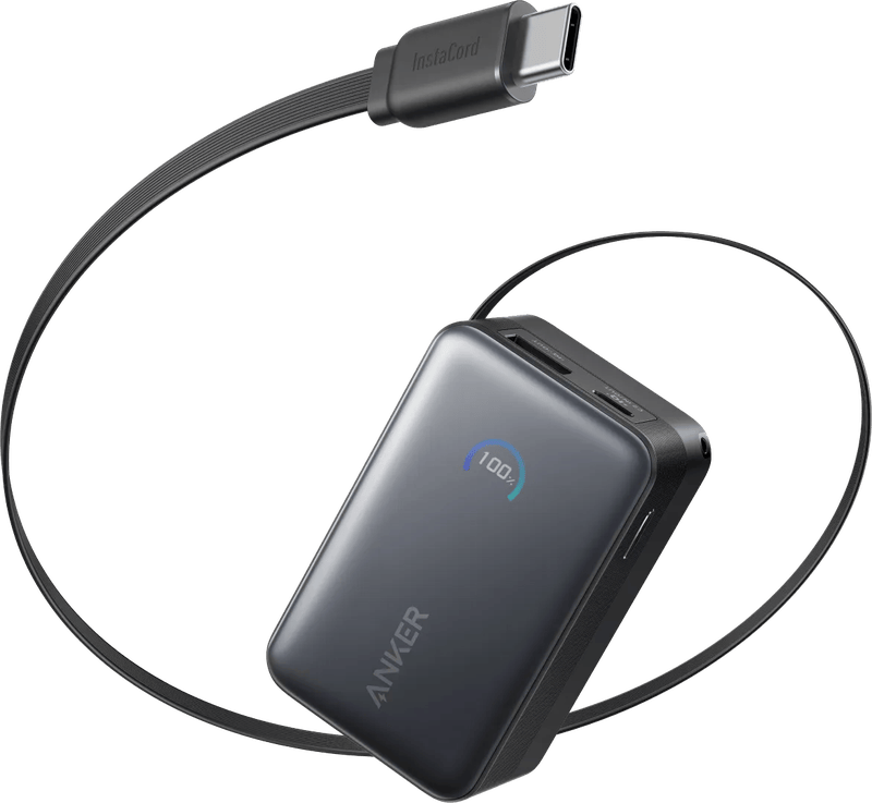 Anker Nano Powerbank 10.000 mAh met 45 Watt Snelladen Zwart