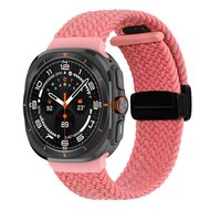 Braided band met D-buckle sluiting - Roze - Samsung Galaxy Watch Ultra / Ultra 2 - 47mm