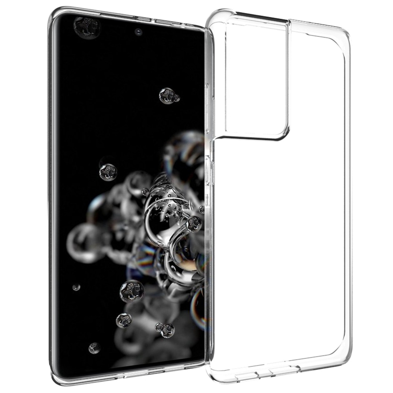 Accezz Clear Backcover Samsung Galaxy S21 Ultra Telefoonhoesje Transparant