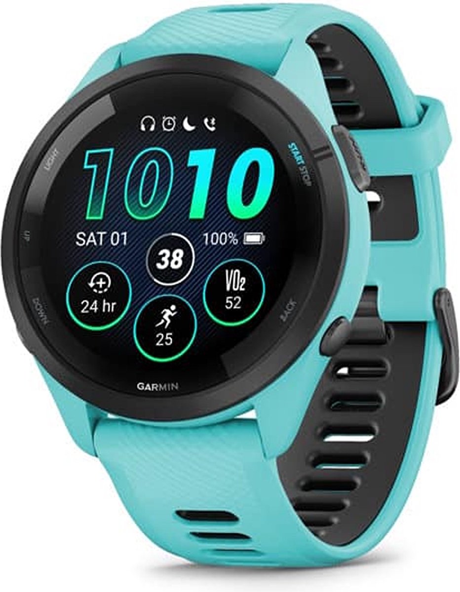 Garmin Forerunner 265 - Sporthorloge met GPS - Geschikt voor hardlopen - 46 mm – Blauw