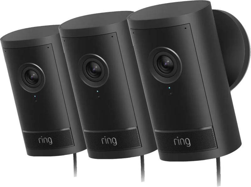Ring Outdoor Camera Pro Stekker Zwart 3-Pack