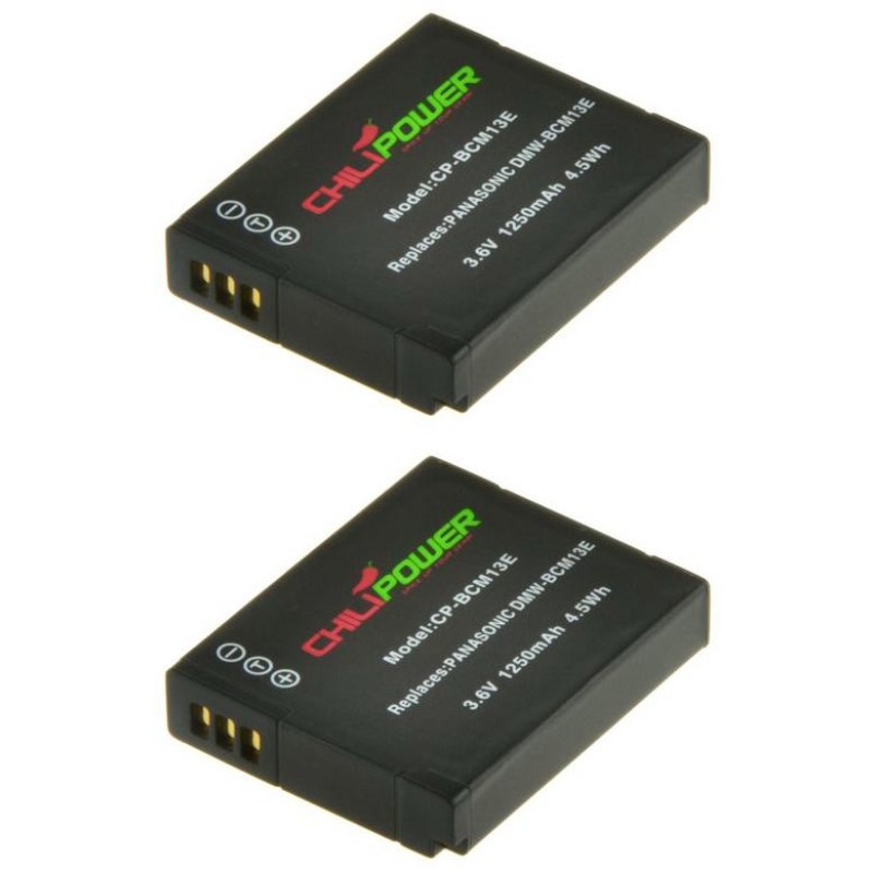 ChiliPower DMW-BCM13 accu voor Panasonic - 1250mAh - 2-Pack