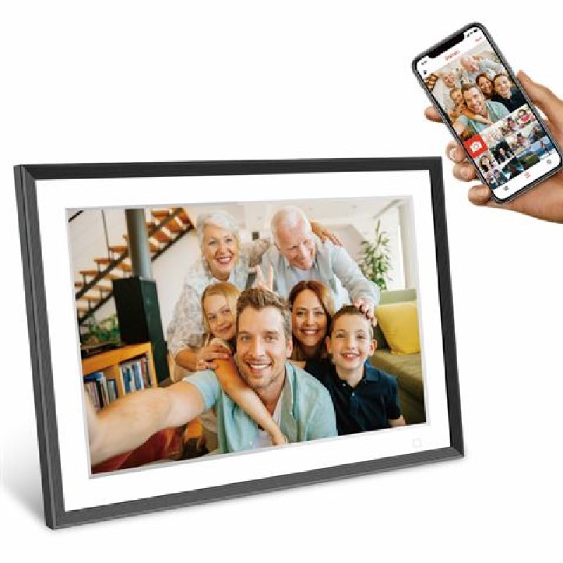 Frameo Digitale Fotolijst HF-109T Zwart 10.1 Inch met FrameGlow