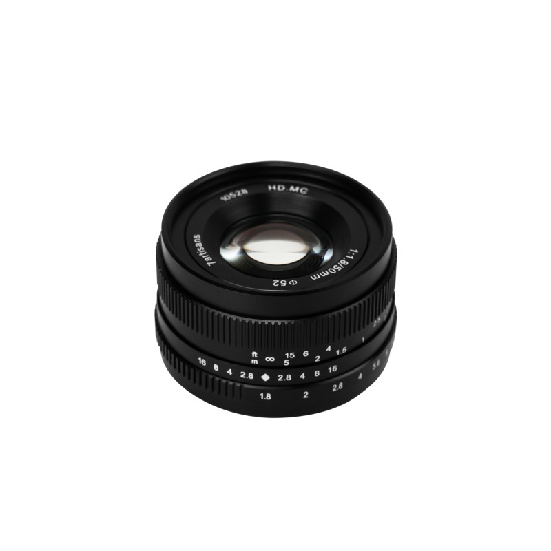 7Artisans 50mm F1.8 - APS-C - Sony E-Mount - Zwart