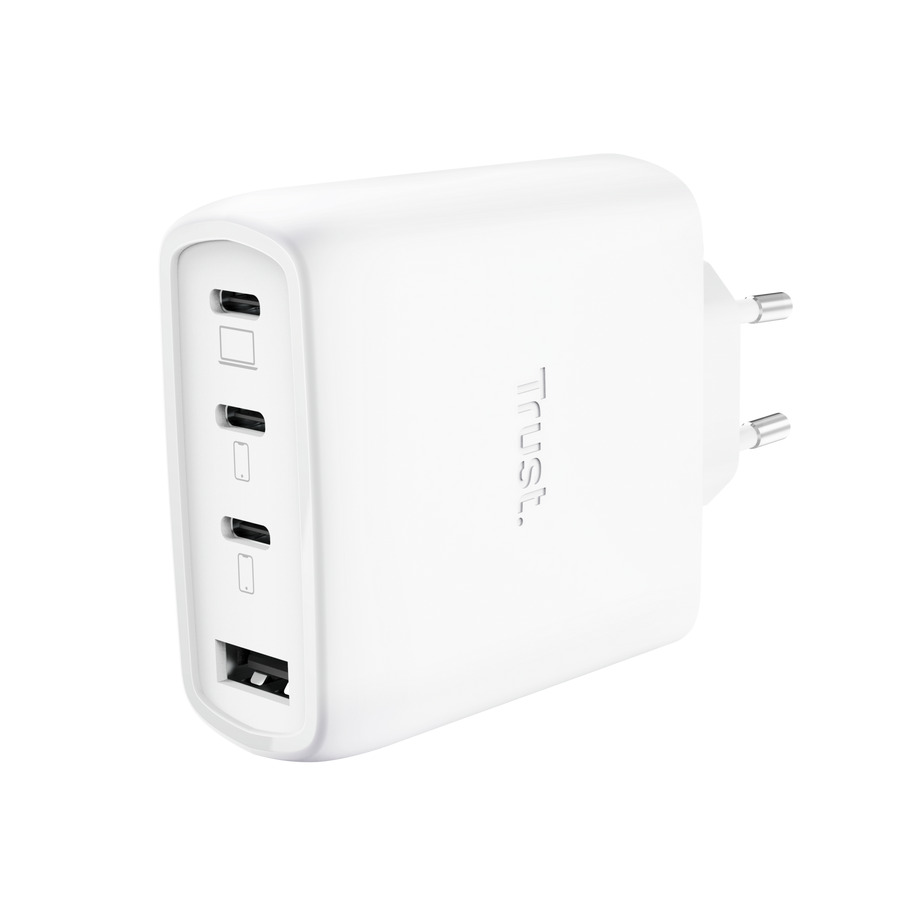 Trust MAXO 65W 4P GAN CHARGER Oplader Wit