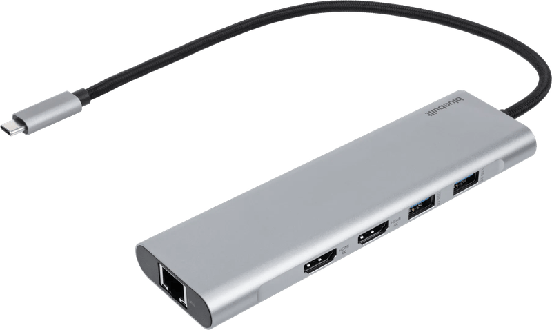 BlueBuilt 9-in-1 Dual HDMI Docking Station met Usb C