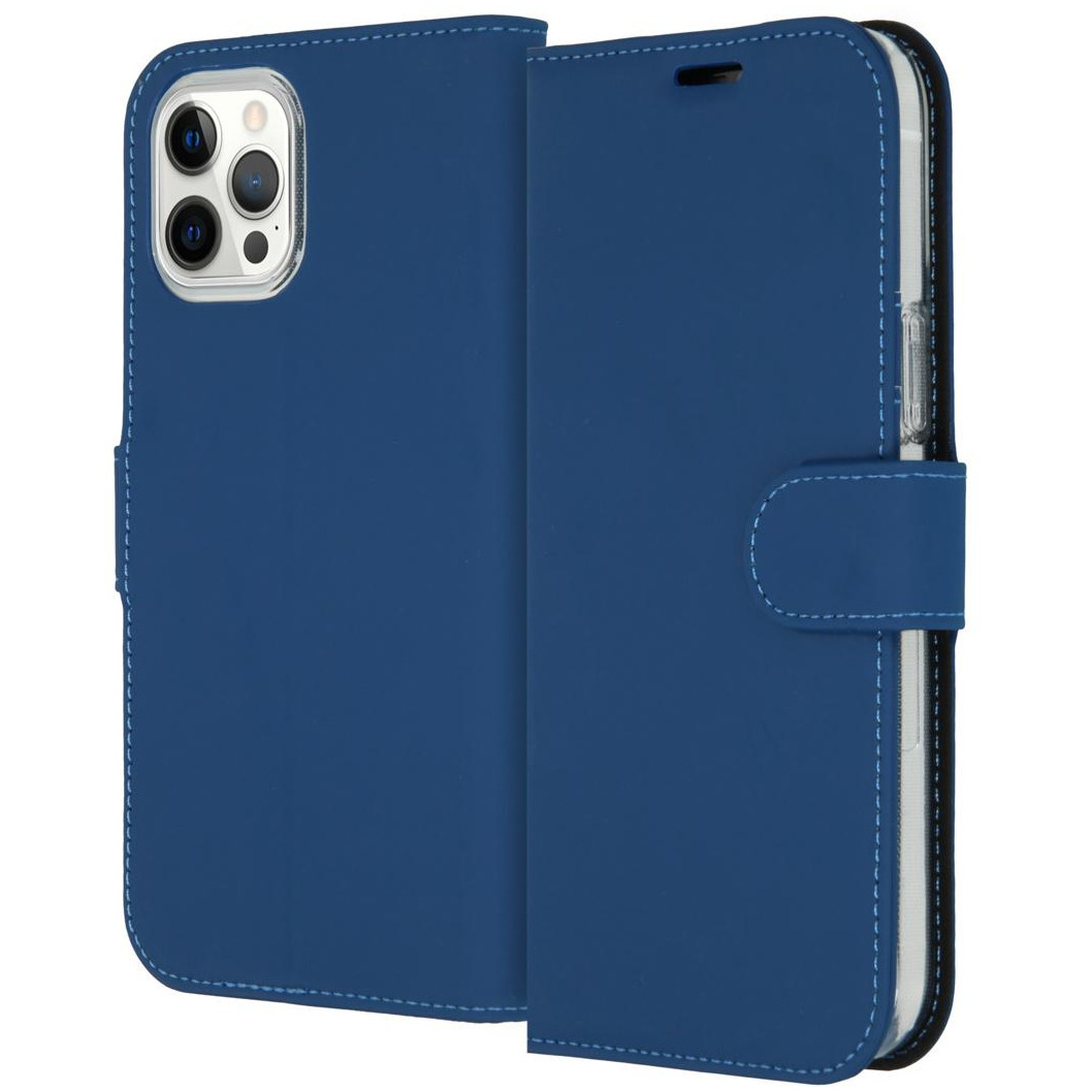 Accezz Wallet Case voor Apple iPhone 12 Pro Max Telefoonhoesje Blauw