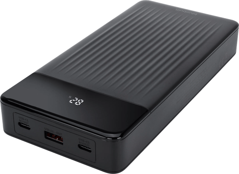 BlueBuilt Power Bank 27.000 mAh met Snelladen Zwart