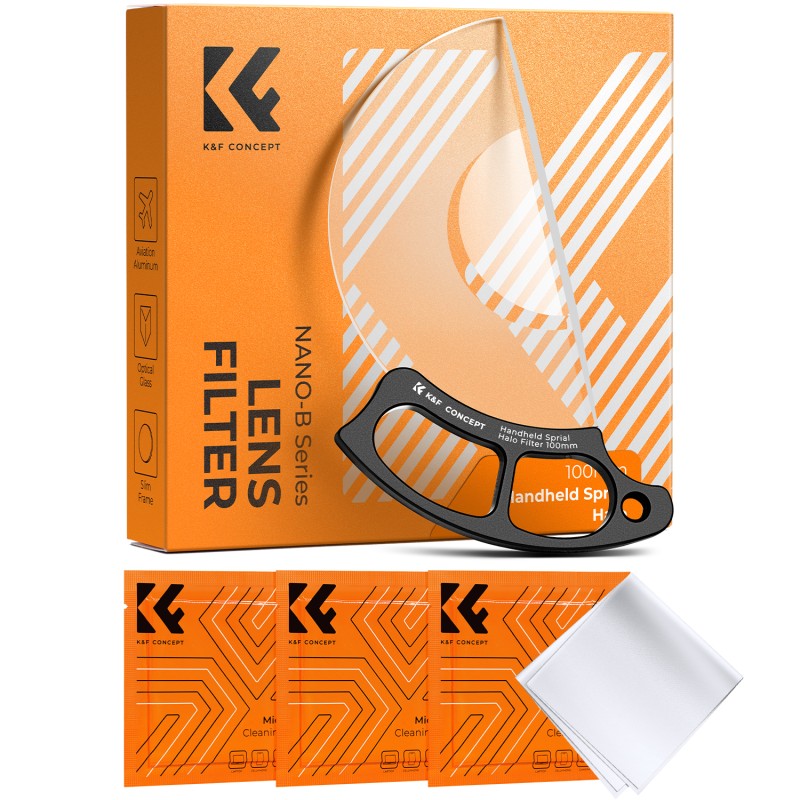 K&F Concept 100mm handheld Spiraal Vortex Filter