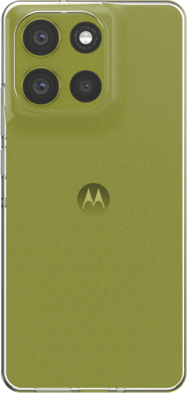 Just in Case Soft Design Motorola Moto G86 Back Cover Transparant