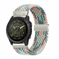 Braided nylon band met parachute sluiting - Multicolor Pastel - Garmin Fenix 8 / 8 Pro - 51mm