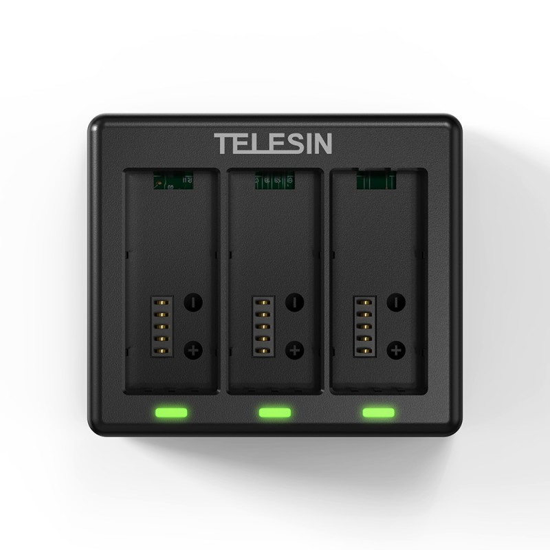 Telesin oplader voor 3 batterijen - GoPro Hero 13