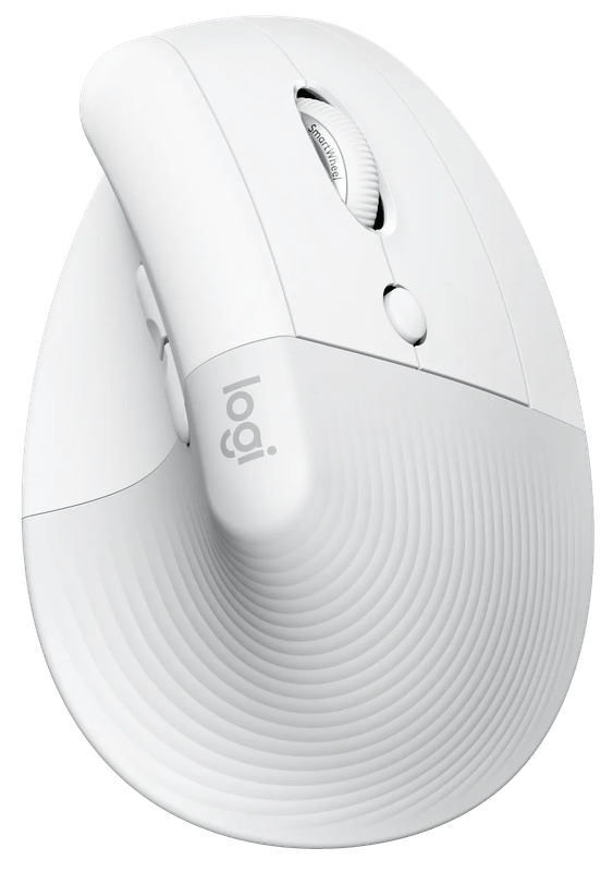 Logitech Lift voor Mac Verticale Ergonomische Muis Wit
