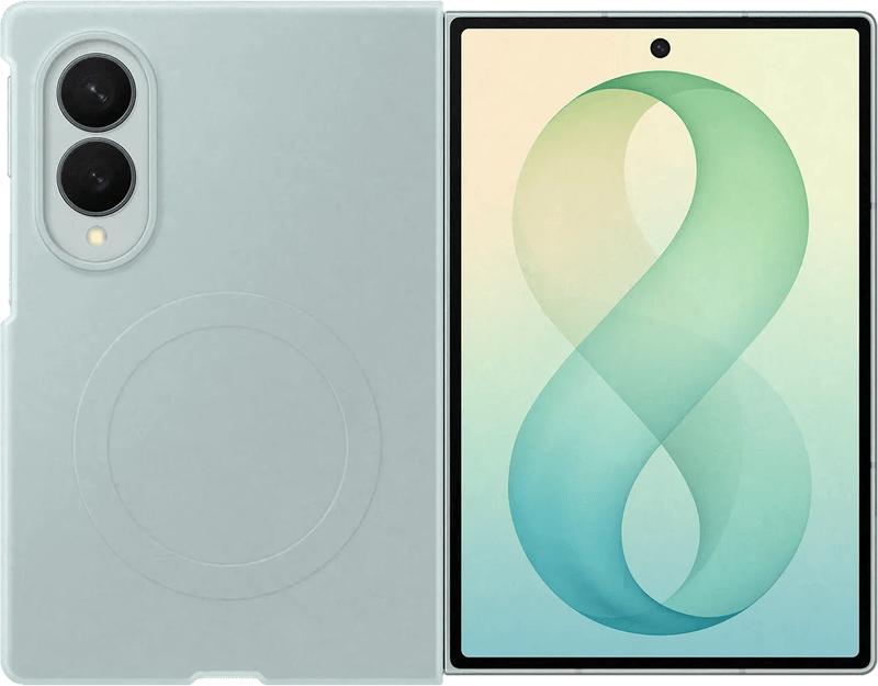 Samsung Galaxy Z Fold 8 Siliconen Back Cover met Magneet Groen