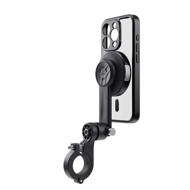 Telesin fiets/motor shock mount voor iPhone 15 Pro met multi-layer trillingdemping