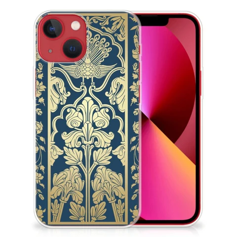 Apple iPhone 13 | Flexibel TPU Case | Beige Flowers