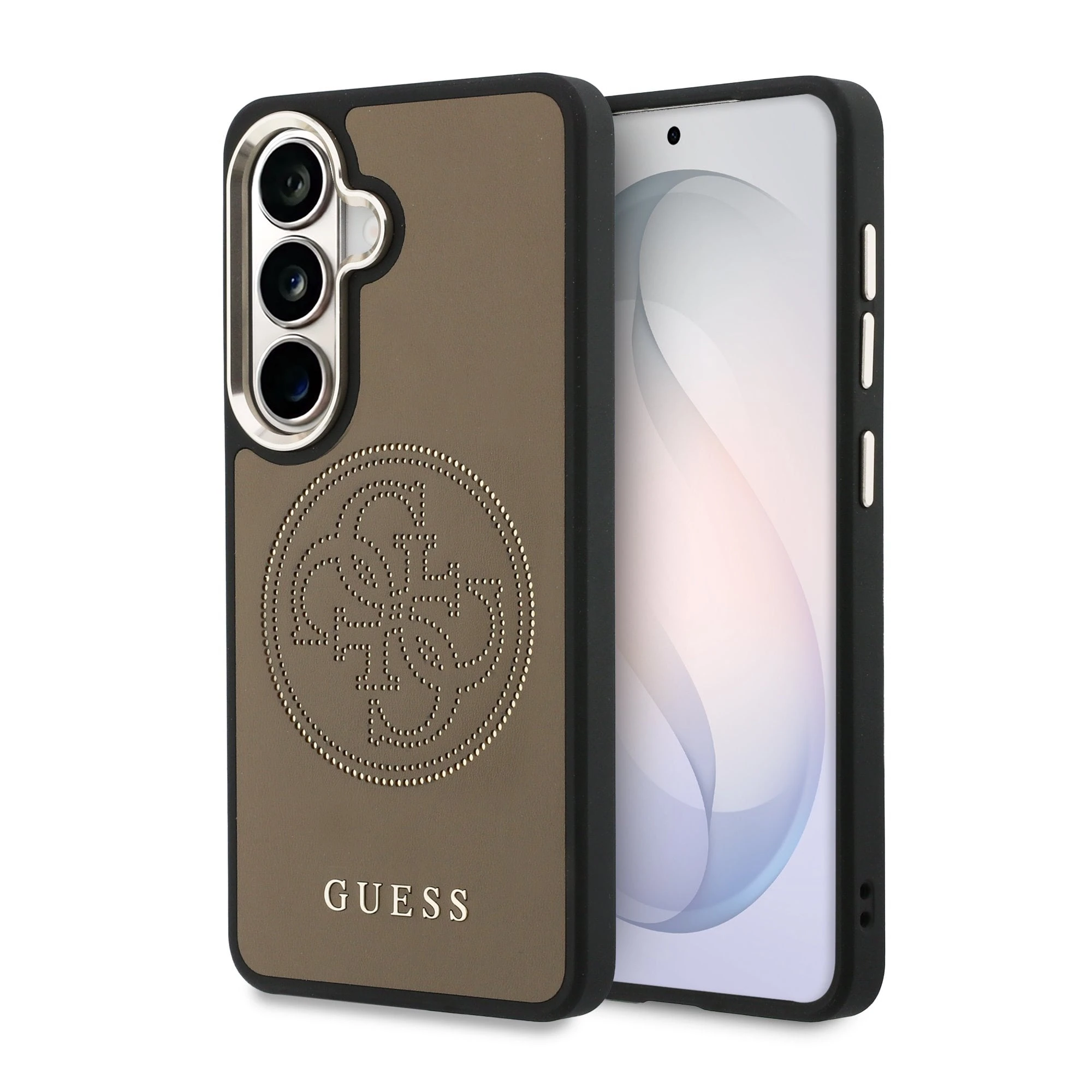 Guess PU Perforated 4G Logo Magnetisch Hoesje Samsung Galaxy S26 - Bruin