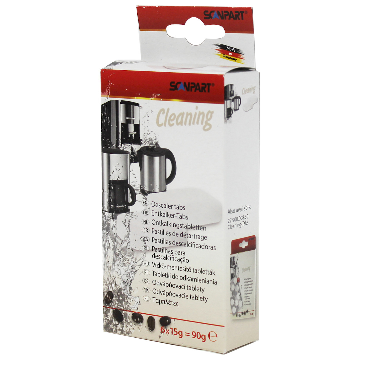 Scanpart ontkalkingstabletten 6x15g Ontkalker