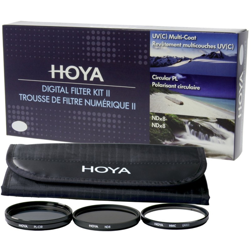 Hoya Digital Filter Kit II 72mm - UV, Polarisatie en NDX8 filter