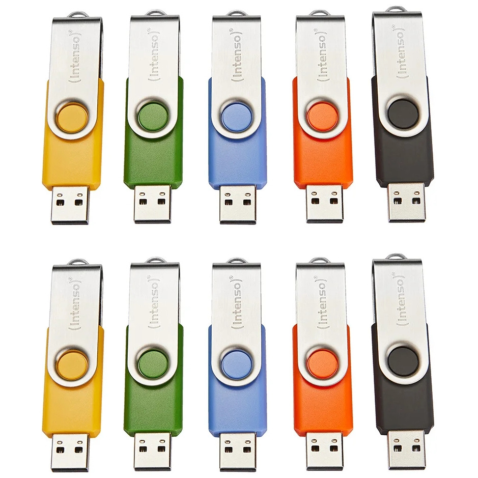 Intenso Basic Line 16GB (USB 2.0) 10-pack USB-sticks Blauw