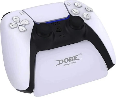 Controller Oplader - Geschikt voor PlayStation 5 - Oplaadstation met Houder - Inclusief Oplaadkabel - Wit