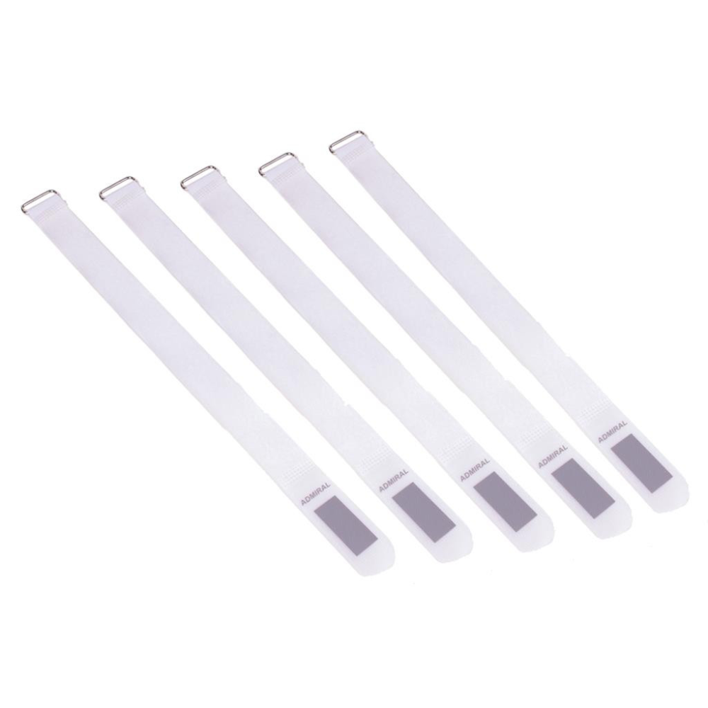 Admiral Cable Wrap kabelbinder 25x380mm wit (set van 5 stuks)