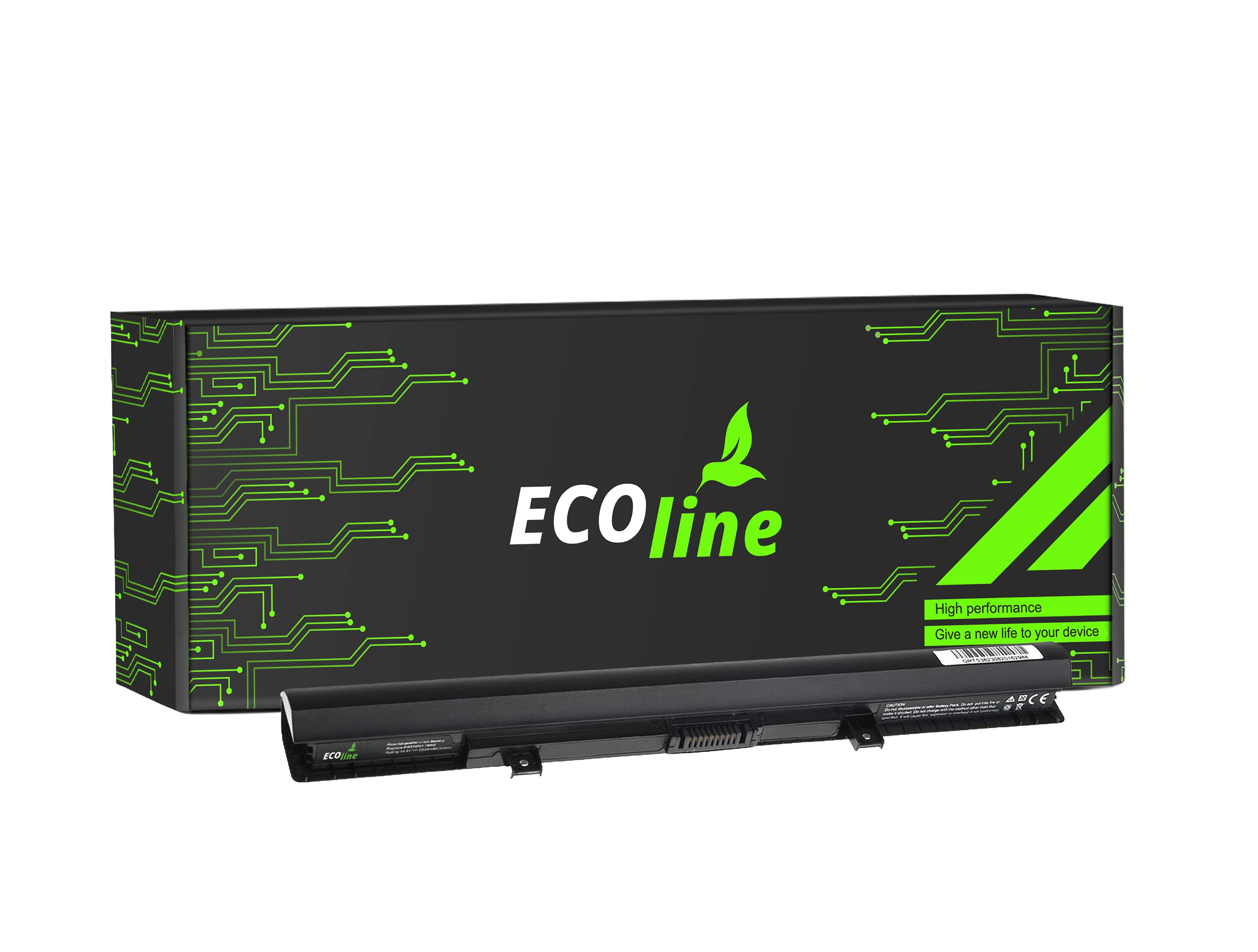 EcoLine - PA5185U-1BRS Batterij Compatibel Met De Toshiba Satellite C50-B C50D-B C55-C PA5184U-1BRS / 14.4V 2200mAh
