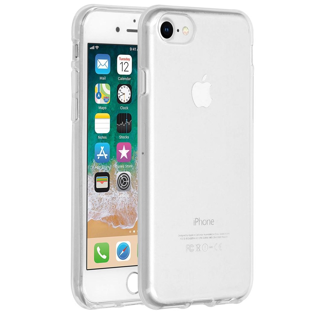 Accezz Clear Case voor Apple iPhone SE (2022 / 2020) / 8 / 7 / 6(s) Telefoonhoesje Transparant