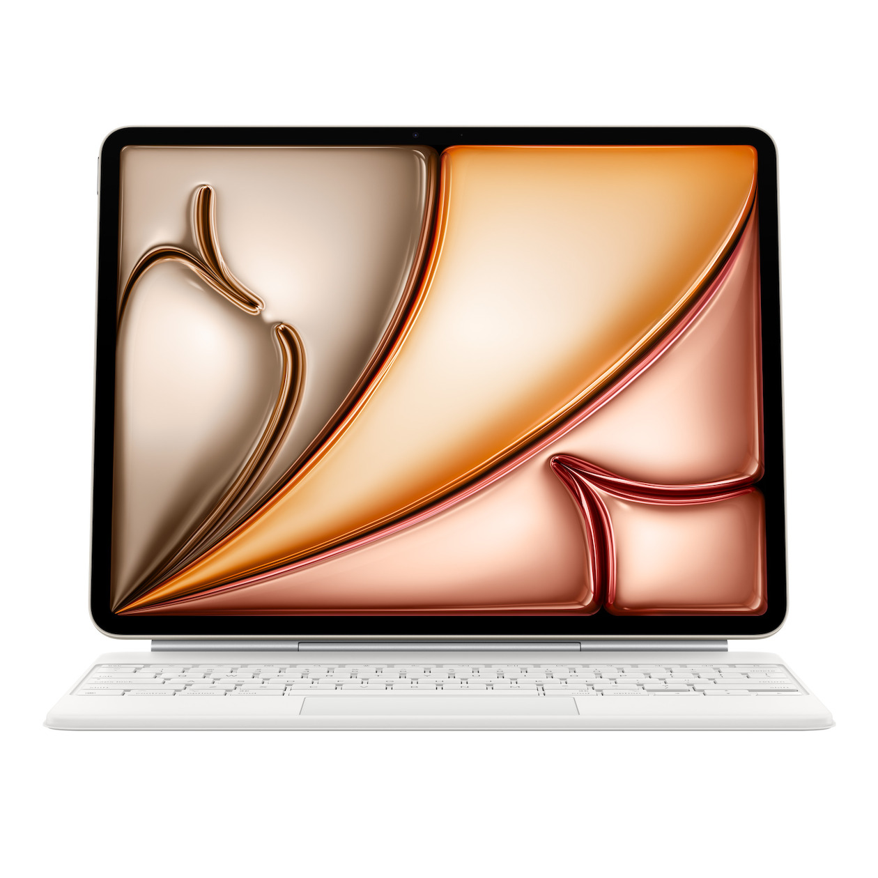 Apple Magic Keyboard voor 13?inch iPad Air (M3) - Nederlands Tablethoesje Wit