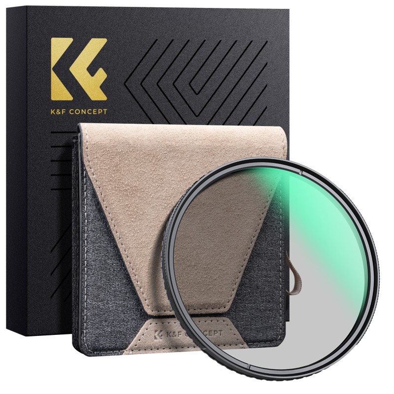 K&F Concept CPL filter 62mm Nano X PRO met koperen frame - polarisatiefilter