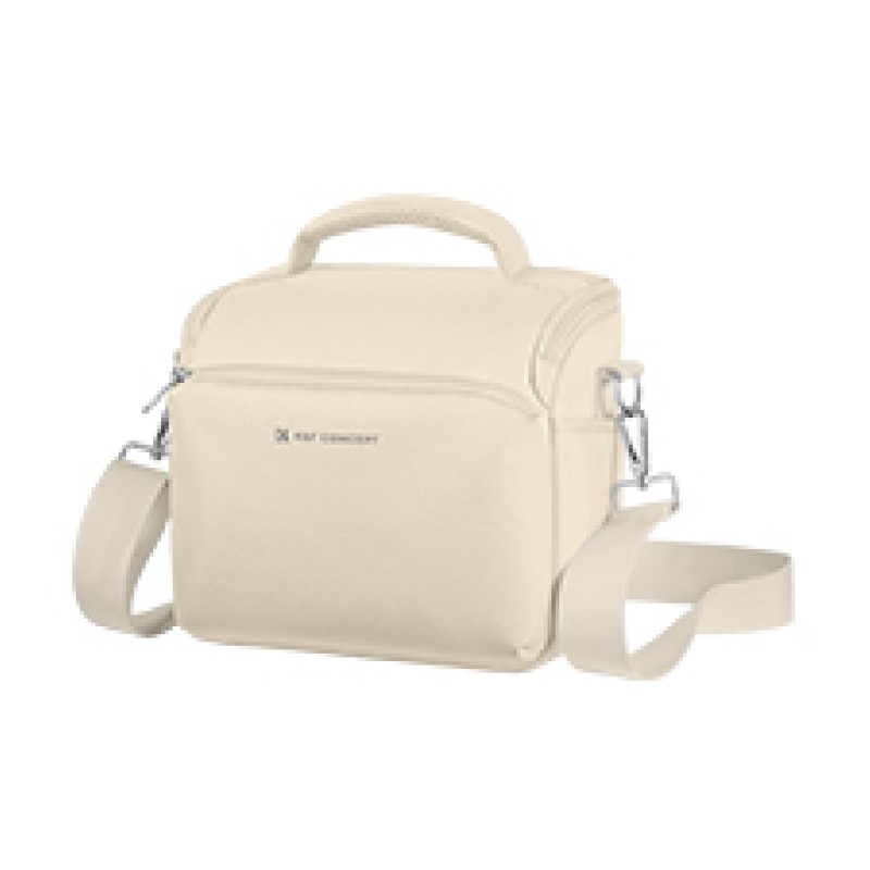 K&F Concept camera sling bag crème met verstelbare schouderriem en compacte opbergruimte