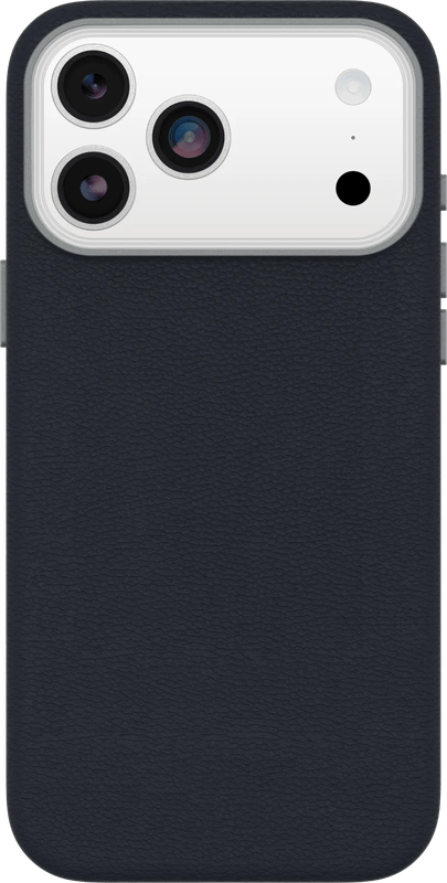 OtterBox Symmetry iPhone 17 Pro Max Back Cover met MagSafe Magneet Leer Blauw